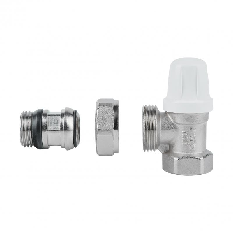 Кран радіаторний Icma 1/2" з антипротіканням кутовий без ручки №952 — фото 4