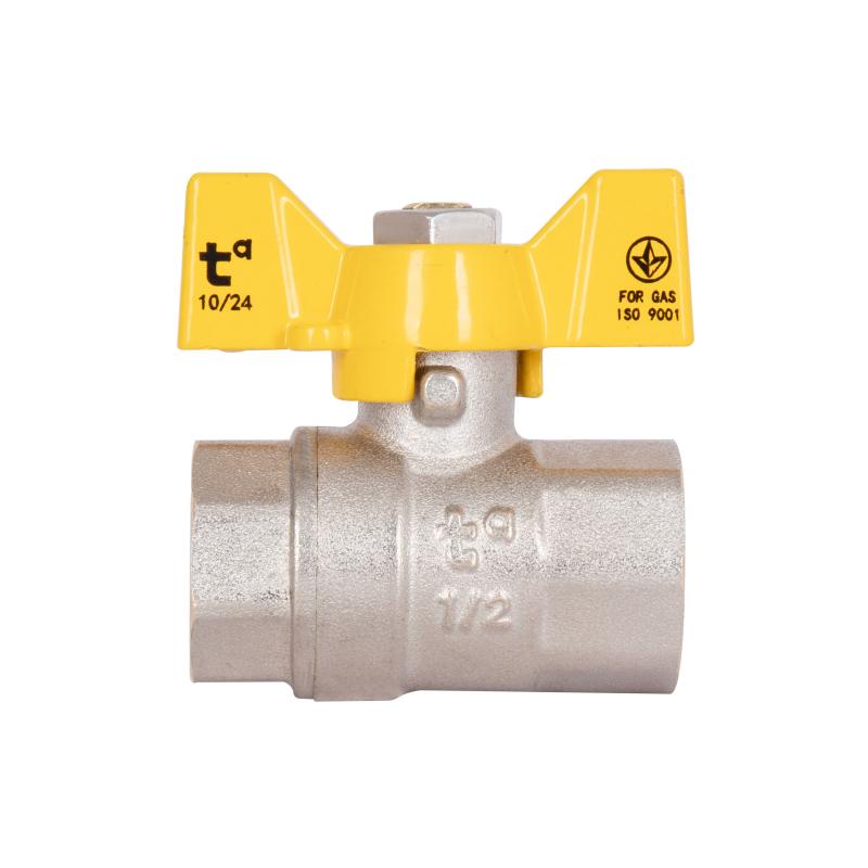 Кран кульовий Thermo Alliance Base 1/2" ВР для газу (метелик) SD602G15 — фото 4