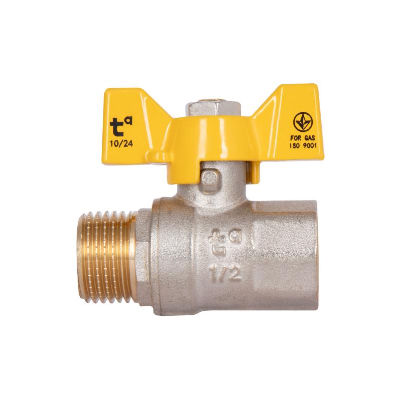 Кран кульовий Thermo Alliance Base 1/2" ВЗ для газу (метелик) SD607G15 — фото 4