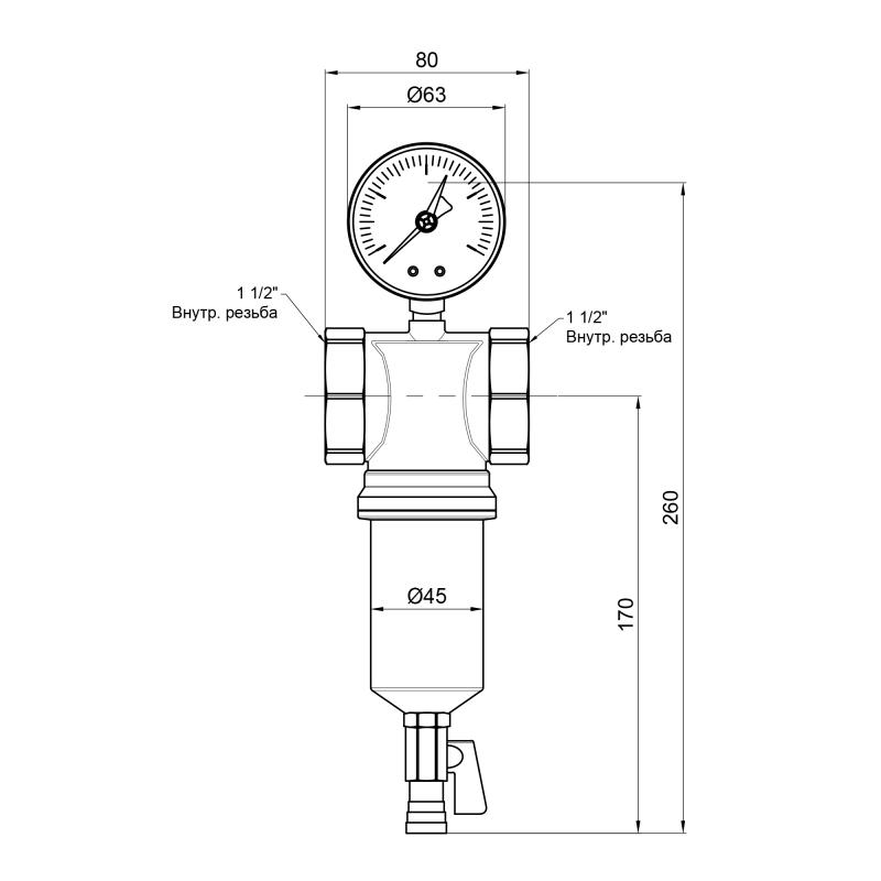 Фільтр самопромивний  Icma 1 1/2" №750 — фото 2