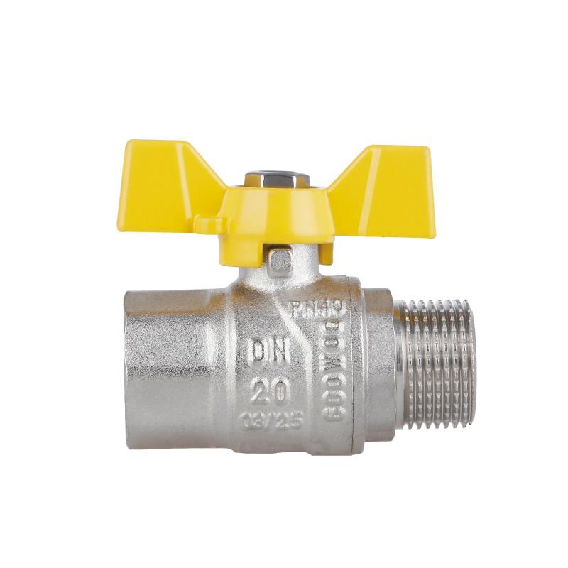 Кран кульовий Thermo Alliance Forte 3/4" ВЗ для газа (метелик) SF607G20 — фото 5