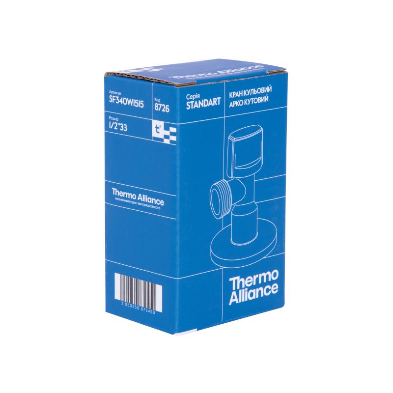 Кран приладовий кульовий Арко Thermo Alliance Standart 1/2"З х 1/2"З SF340W1515 — фото 8