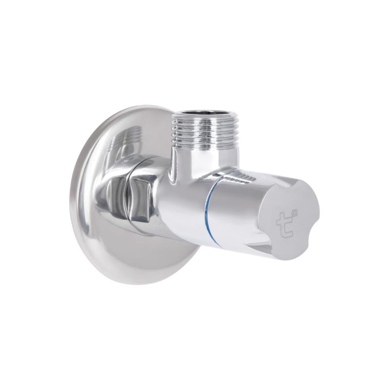 Кран кутовий Thermo Alliance Standart (ручка кругла) з керам.буксою 1/2"З х 1/2"З SF342W1515 — фото 6