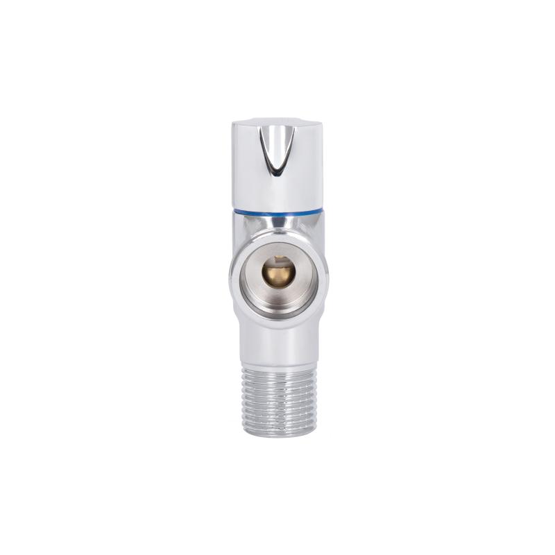 Кран кутовий Thermo Alliance Standart (ручка кругла) з керам.буксою 1/2"З х 3/4"З SF342W1520 — фото 4