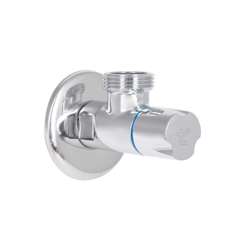 Кран кутовий Thermo Alliance Standart (ручка кругла) з керам.буксою 1/2"З х 3/4"З SF342W1520 — фото 6